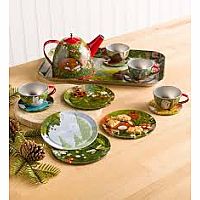 Tin Tea Set Woodland