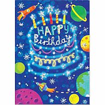 FOUL: OUTER SPACE CAKE CARD