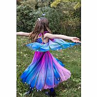 BUTTERLY TWIRL DRESS BLUE/PURPLE 3/4