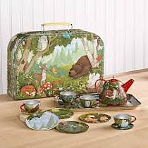 Tin Tea Set Woodland