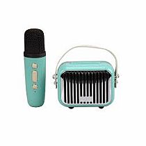 POCKET KARAOKE SPEAKER/MIC TEAL