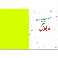 FOUL: OUTER SPACE CAKE CARD