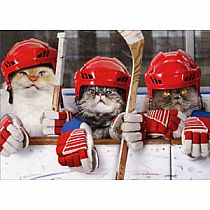 HOCKEY CATS CARD