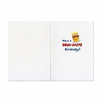 DINOSAUR PARTY BDAY CARD